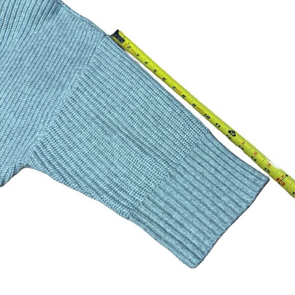 Express Relaxed Mock Neck Cable Knit Sweater Gray 08264060 XL Minimalism NWT - Picture 8 of 8